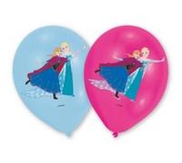 Amscan Ballons de baudruche Disney La Reine des Neiges 23 cm Bleu clair/Rose 6 pièces