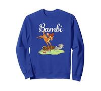 Disney Bambi and Thumper Leaping Sweatshirt, Unisexe pour Adultes, Bleu Royal, L