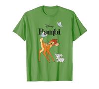 Disney Bambi and Thumper With Butterflies T-Shirt, Homme, Herbe, M