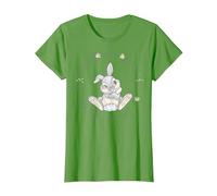 Disney Bambi Panpan Fleur de lapin T-Shirt, Femme, Herbe, S