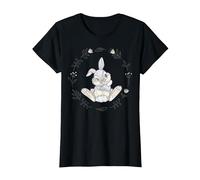 Disney Bambi Panpan Fleur de lapin T-Shirt, Femme, Noir, S