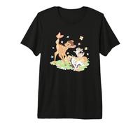Disney Bambi Thumper & Flower Pastel Spring Easter Butterfly T-shirt haut de gamme