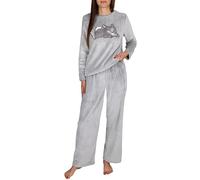 Disney Bambi Thumper Pyjama pour Femme, Deux pièces, Jambes Larges, Ensemble de Nuit (FR/ES, Alpha/Lettres, XS, Taille Normale, Taille Normale, B)