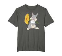 Disney Bambi Thumper With A Flower T-Shirt, Homme Grandes tailles, Asphalte, 2X Tall