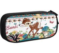 Disney Bambi Trousse De Maquillage Portable Pour Femme Avec Fermeture Éclair Et Pochette Intérieure Lavable Et Étanche