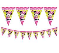 Disney - Bannière Joyeux anniversaire Minnie 2,3 m, rose