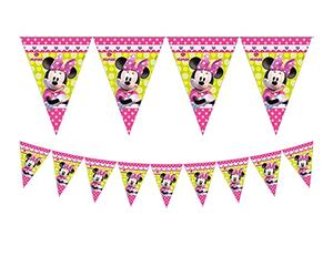 Disney - Bannière Joyeux anniversaire Minnie 2,3 m, rose