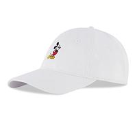 Disney Baseball Cap, Mickey Mouse Adjustable Hat for Adult Casquette, Blanc, X-Large Homme