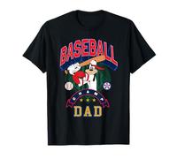 Disney Baseball Dad Sports Goofy Father's Day Tee T-Shirt
