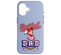Disney Baseball Dad Sports Minnie Mouse Father's Day Tee Coque pour iPhone 16