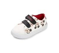 Disney Baskets Mickey Mouse pour garçon | Imprimé Personnage sur Toute la Surface | Fermeture Auto-agrippante | Chaussures de Tous Les Jours pour Jeunes | Chaussures de Dessin animé pour Enfants