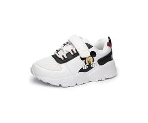 Disney Baskets Mickey Mouse pour Garçons et Filles Crochet et Boucle | Chaussures de Sport à Lacets Classiques pour Enfants, Blanc | Chaussures Enfant Marchandise