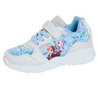 Disney Baskets Sport Frozen 2 Filles Enfants Elsa Anna Easy Touch Fermeture Velcro Lacets Chaussures Décontractées Bleues 29 EU Enfant
