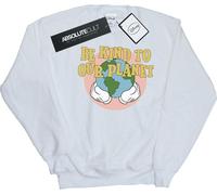 Disney - "Be Kind To Our Planet" Sweat-shirt pour garçon BI26586 (128) (Blanc)