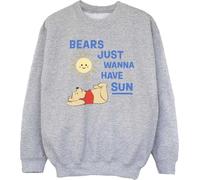 Disney - "Bears Just Wanna Have Sun" Sweat-shirt pour filles BI41925 (116) (Gris)
