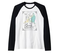 Disney Beauty and the Beast 35th Anniversary Belle Dance Art Manche Raglan
