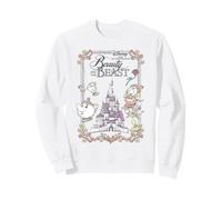 Disney Beauty and the Beast 35th Anniversary Castle Art Sweatshirt