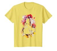 Disney Beauty and the Beast Belle Flower Silhouette T-Shirt, Enfant, Citron, 8 ans