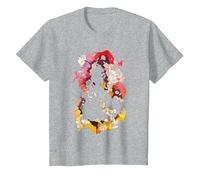 Disney Beauty and the Beast Belle Flower Silhouette T-Shirt, Enfant, Gris Chiné, 2 ans
