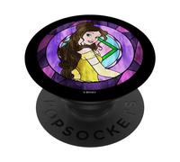 Disney Beauty And The Beast Belle Stained Glass PopSockets PopGrip Interchangeable