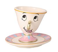 Disney Beauty and the Beast Chip 3D Ceramic Trinket Tray Jewelry Dish Ring Holder, Officially Licensed