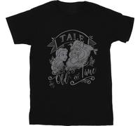 Disney - "Beauty And The Beast Tale As Old As Time" T-Shirt für Damen BI42627 (3XL) (Schwarz)
