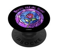 Disney Beauty & The Beast Glass Rose Logo PopSockets PopGrip Interchangeable