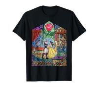 Disney Beauty & The Beast Stained Glass Rose T-Shirt