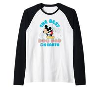 Disney Best Dog Dad on Earth Mickey & Minnie Disney Trip Manche Raglan