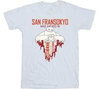 Disney - "Big Hero 6 San Fransokyo" T-shirt pour homme BI17041 (L) (Blanc)