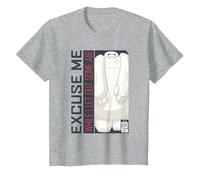 Disney Big Hero 6 TV Series Baymax Excuse Me T-Shirt, Enfant, Gris Chiné, 8 ans