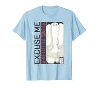 Disney Big Hero 6 TV Series Baymax Excuse Me T-Shirt, Homme, Bleu Céleste, L
