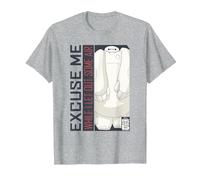 Disney Big Hero 6 TV Series Baymax Excuse Me T-Shirt, Homme, Gris Chiné, S
