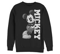 Disney Big & Tall Classic Mickey Lean Pull en polaire pour homme, noir, 5X-Large grand