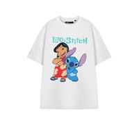 Disney Blanc Lilo & Stitch Adults T-shirt à manches courtes Femme