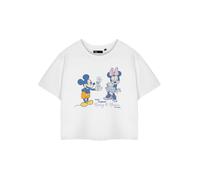 Disney Blanc True Original Mickey & Minnie T-shirt court à manches courtes Femme