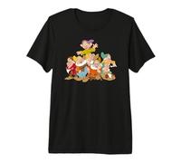 Disney Blanche-Neige et les Sept Nains s'amuser en groupe T-shirt haut de gamme