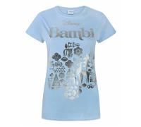 Disney Bleu Bambi T-shirt à manches courtes Femme