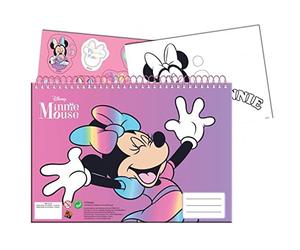 Disney Bloc à croquis Minnie Mouse Junior - 23 x 33 cm - Papier rose