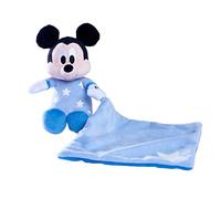 Simba Peluche Disney Mickey phosphorescente – 25 x 10 x 8 cm – Impression lumineuse – Bleu