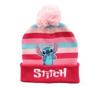Disney Bonnet avec Pompon Lilo & Stitch Fille Ensemble d'accessoire d'hiver, Fushia, Taille Normale
