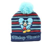 Disney Bonnet avec Pompon Mickey Garçon, Marine, Taille Normale