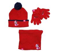 Disney - Bonnet Gant Snood fille imprimé Minnie rouge