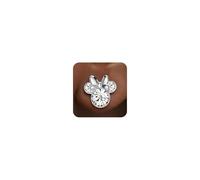 Disney Boucles d'oreilles à Tige avec Pierre de Naissance, Minnie Mouse pour Femme, Bijoux Disney(Avril)