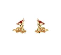 Disney Boucles d'oreilles à tige Bambi pour filles – Laiton plaqué or, taille unique, sans gemme