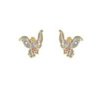 Disney Boucles d'oreilles à tige en forme d'éléphant Dumbo pour filles, taille unique, Laiton, Pas de gemme