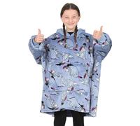 Disney Bourriquet à capuche bleu surdimensionné en polaire pour fille, bleu, One Size