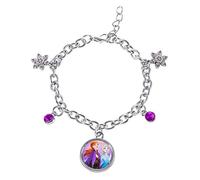 Disney Bracelet à breloques La Reine des Neiges - Bijoux pour femme avec breloques La Reine