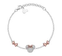 Disney Bracelet en argent, avec un central représentant Minnie, 18 cm réglable (Minnie Brillant)
