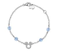 Disney Bracelet en argent, avec un central représentant Minnie, 18 cm réglable (Minnie et Mickey)